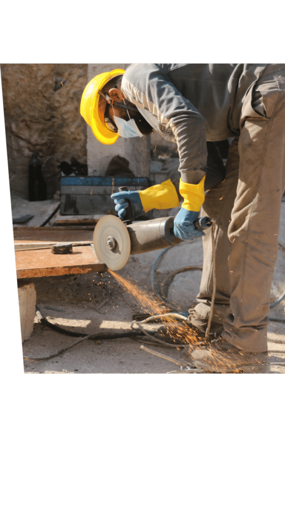 person working on a construction site